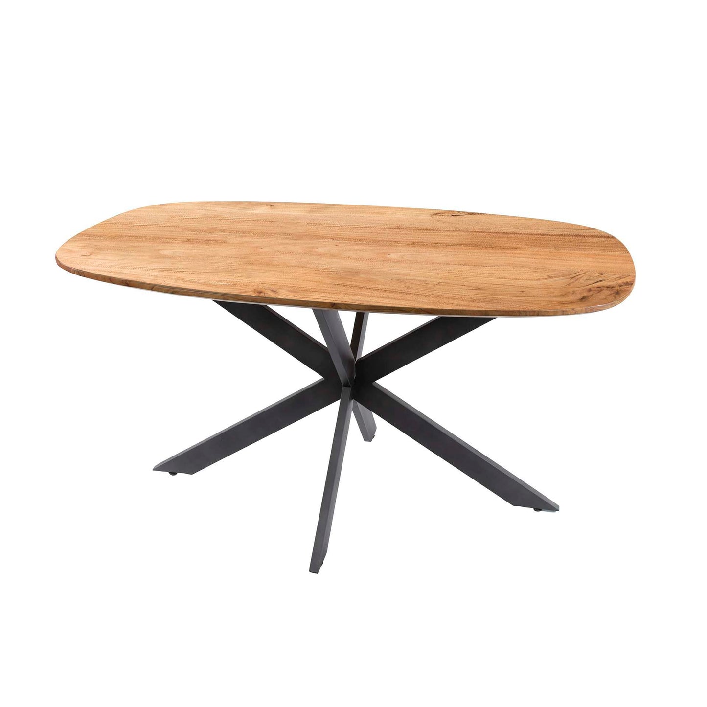 Esstisch – dänisch oval oval – 150×90×77 cm – Massiv Akazie | Modell N0135