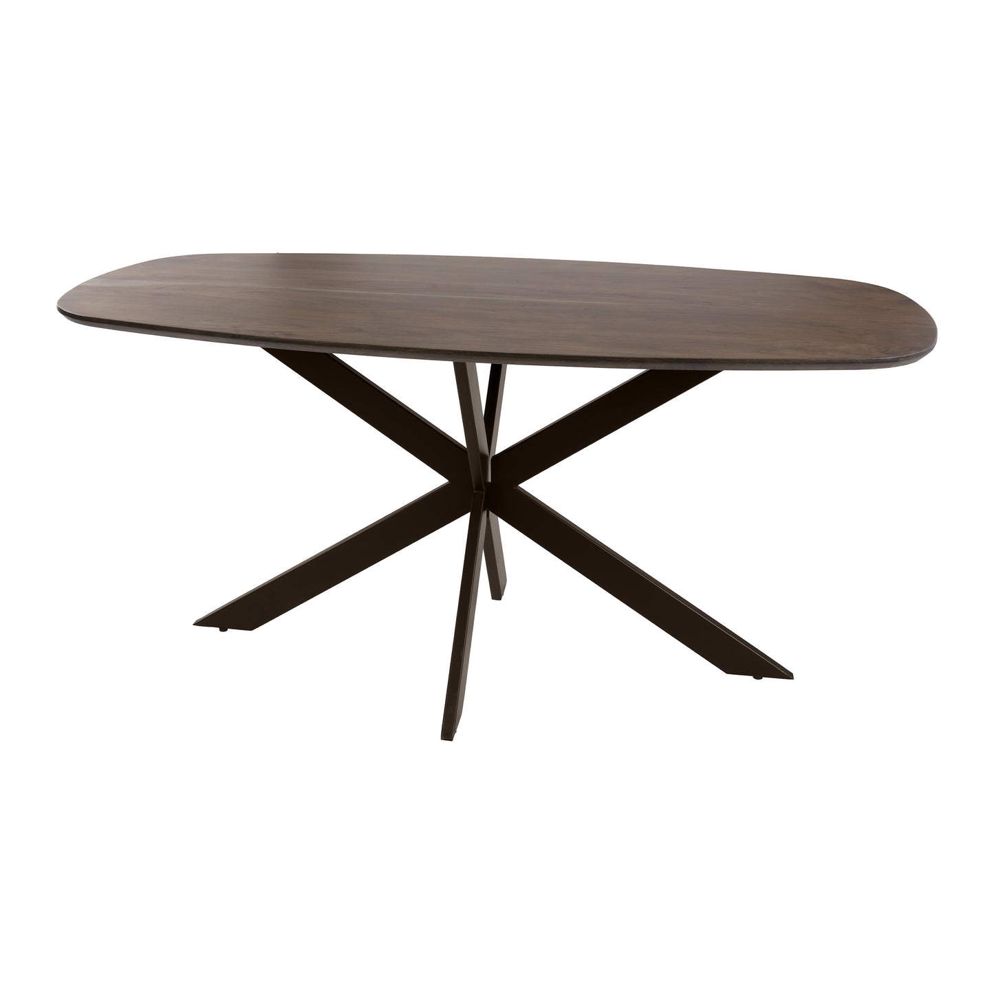 Esstisch – dänisch oval oval – 180×95×77 cm – Massiv Akazie | Modell N0136