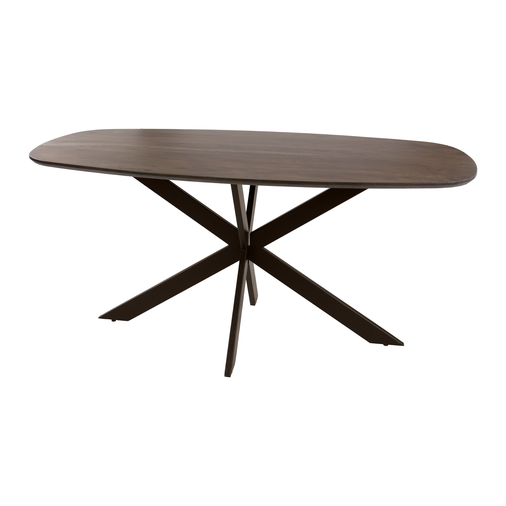 Esstisch – dänisch oval oval – 180×95×77 cm – Massiv Akazie | Modell N0136