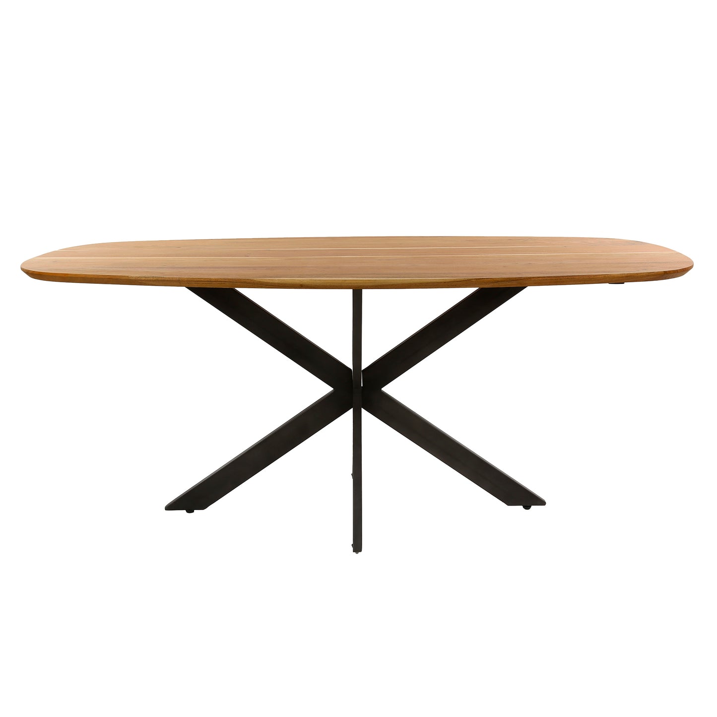 Esstisch – dänisch oval oval – 180×95×77 cm – Massiv Akazie | Modell N0136