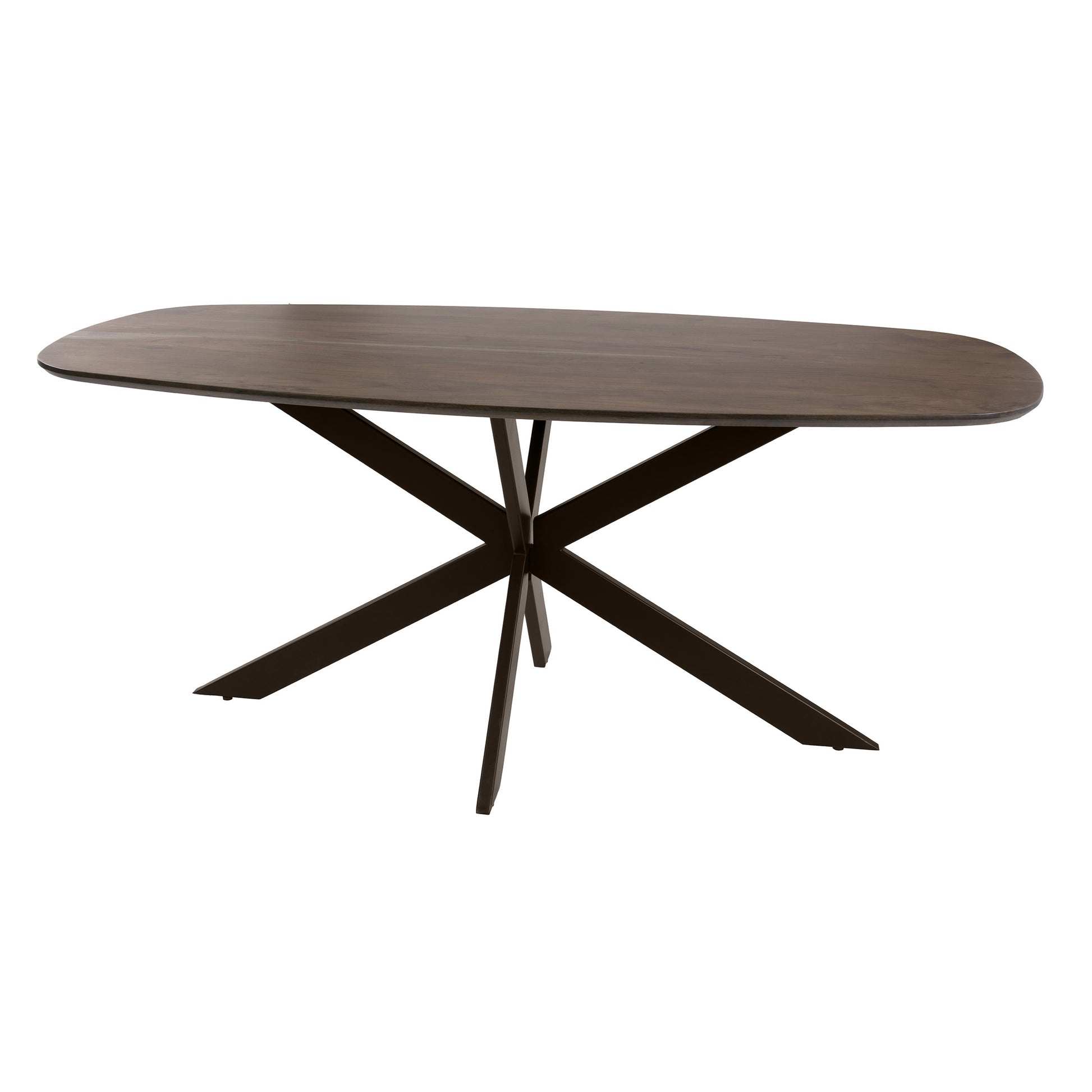 Esstisch – dänisch oval oval – 215×105×77 cm – Massiv Akazie | Modell N0137