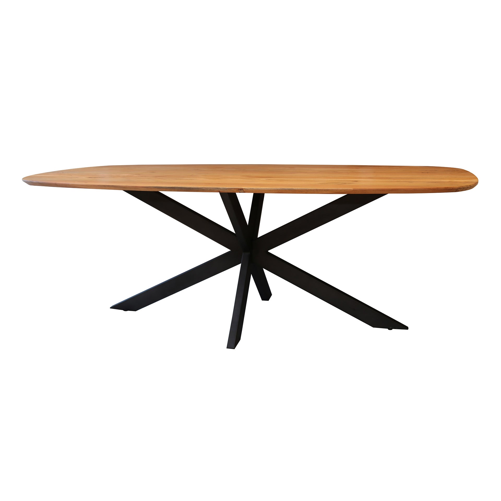 Esstisch – dänisch oval oval – 215×105×77 cm – Massiv Akazie | Modell N0137