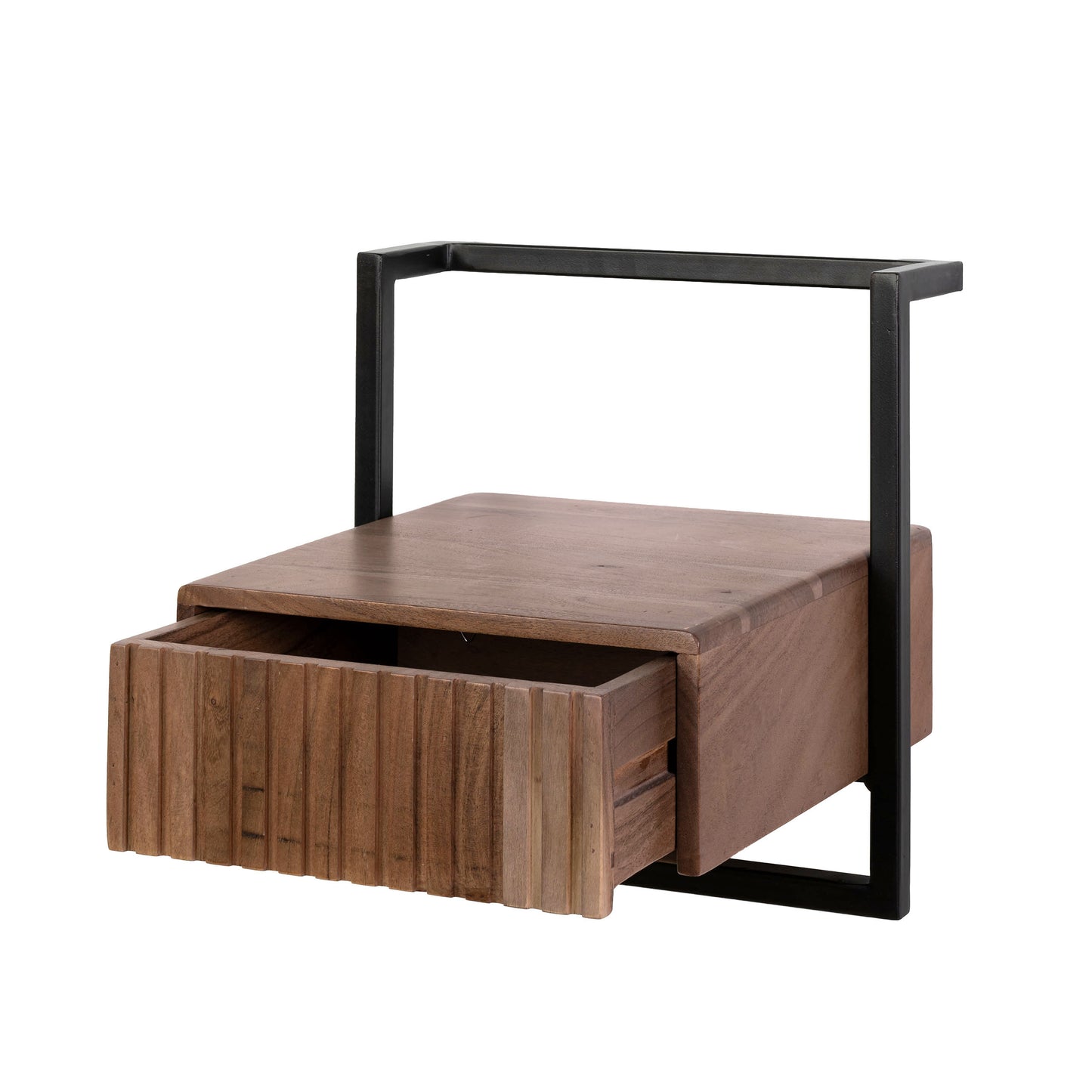 Nachttisch – 39×35×39 cm – Massiv Akazie braun | Modell N0139