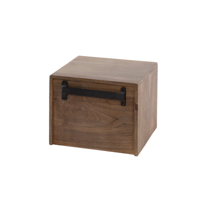 Nachttisch – 35×30×25 cm – Massiv Akazie braun | Modell N0145