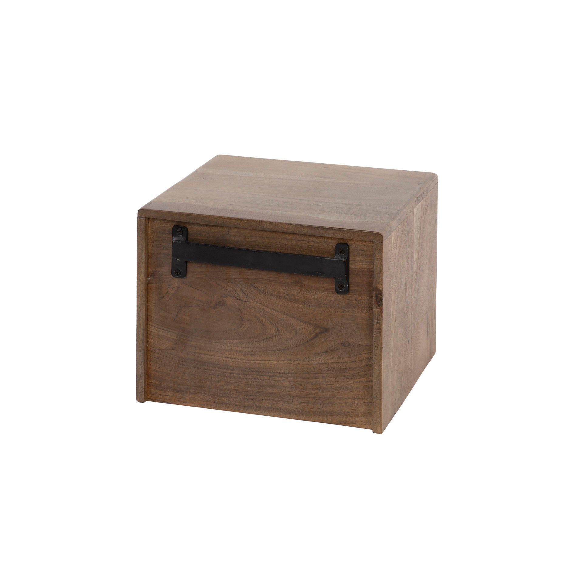 Nachttisch – 35×30×25 cm – Massiv Akazie braun | Modell N0145