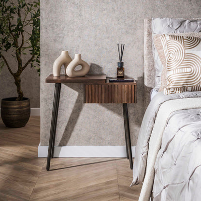 Nachttisch – 60×30×61 cm – Massiv Akazie braun | Modell N0148