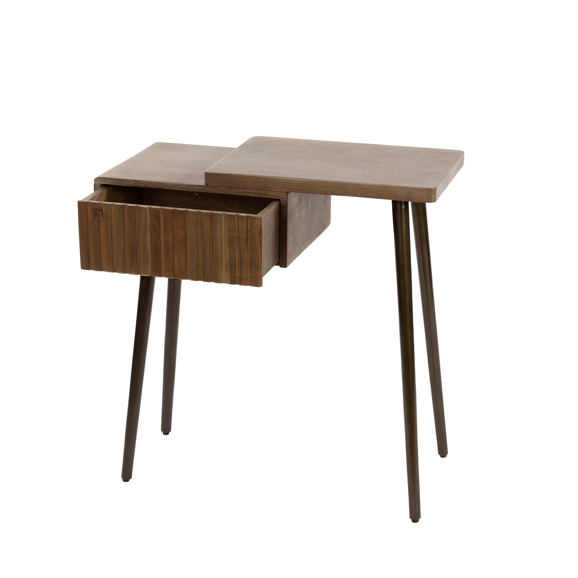 Nachttisch – 60×30×60 cm – Massiv Akazie braun | Modell N0149