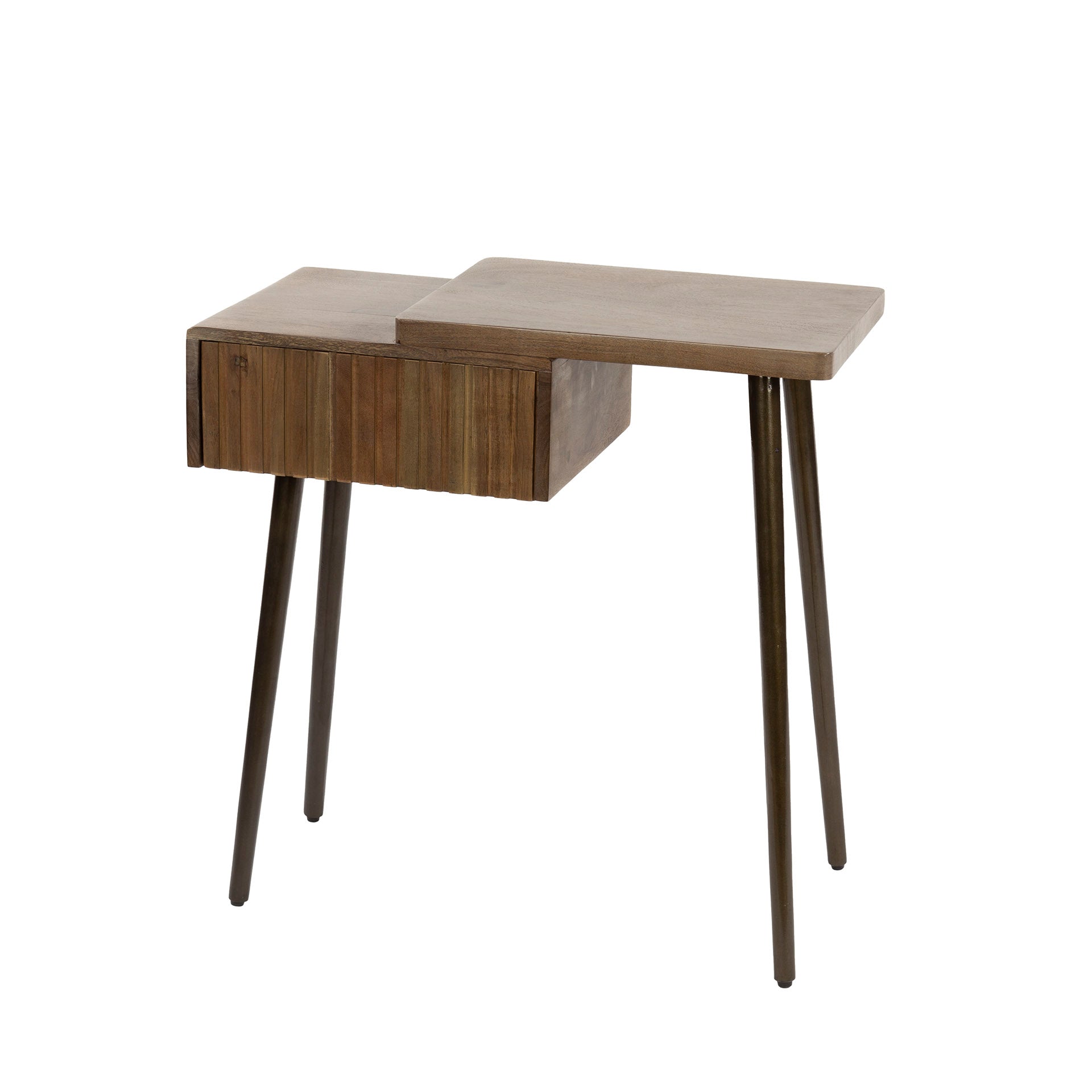 Nachttisch – 60×30×60 cm – Massiv Akazie braun | Modell N0149