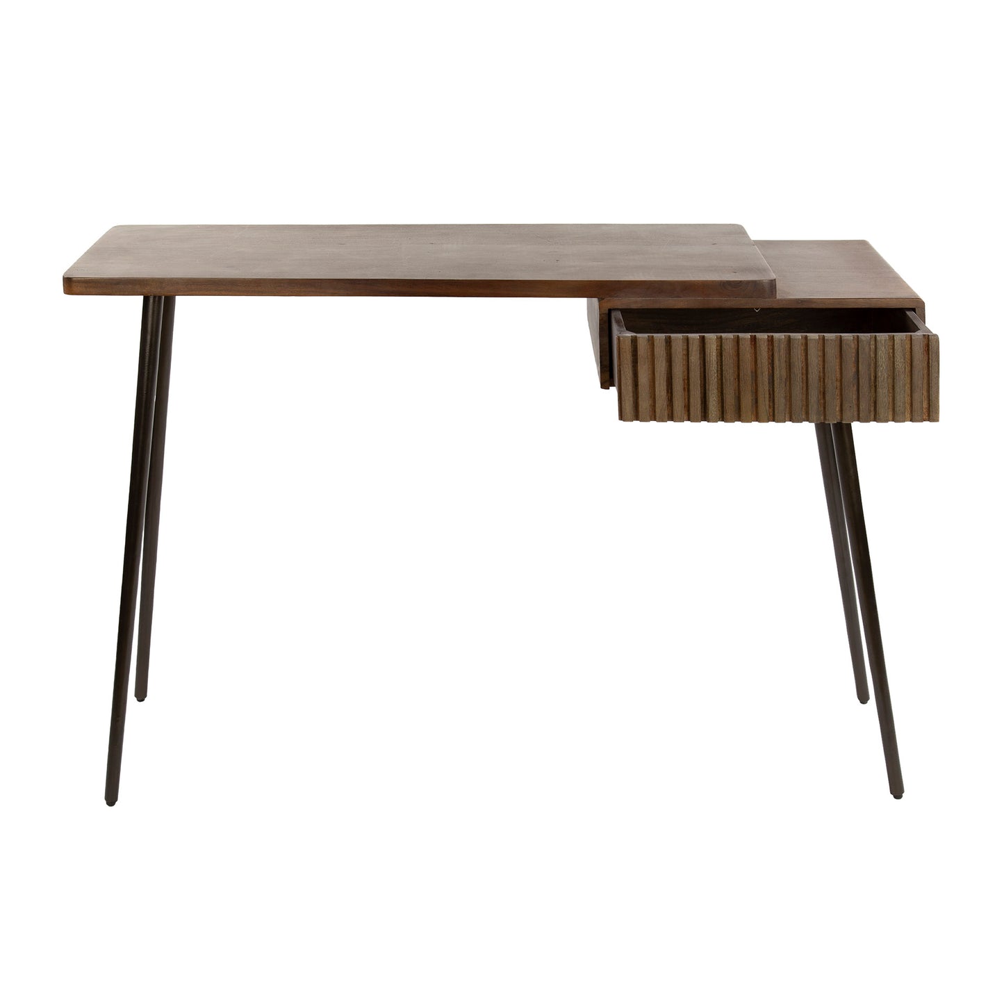 Schminktisch – 120×35×76 cm – Massiv Akazie braun | Modell N0152