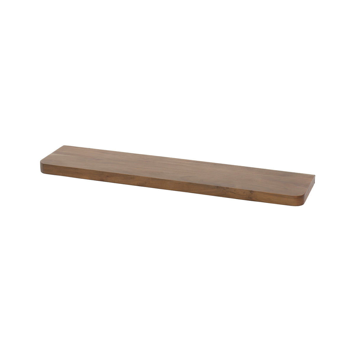 Wandregal – 90×20×4 cm – Massiv Akazie braun | Modell N0156