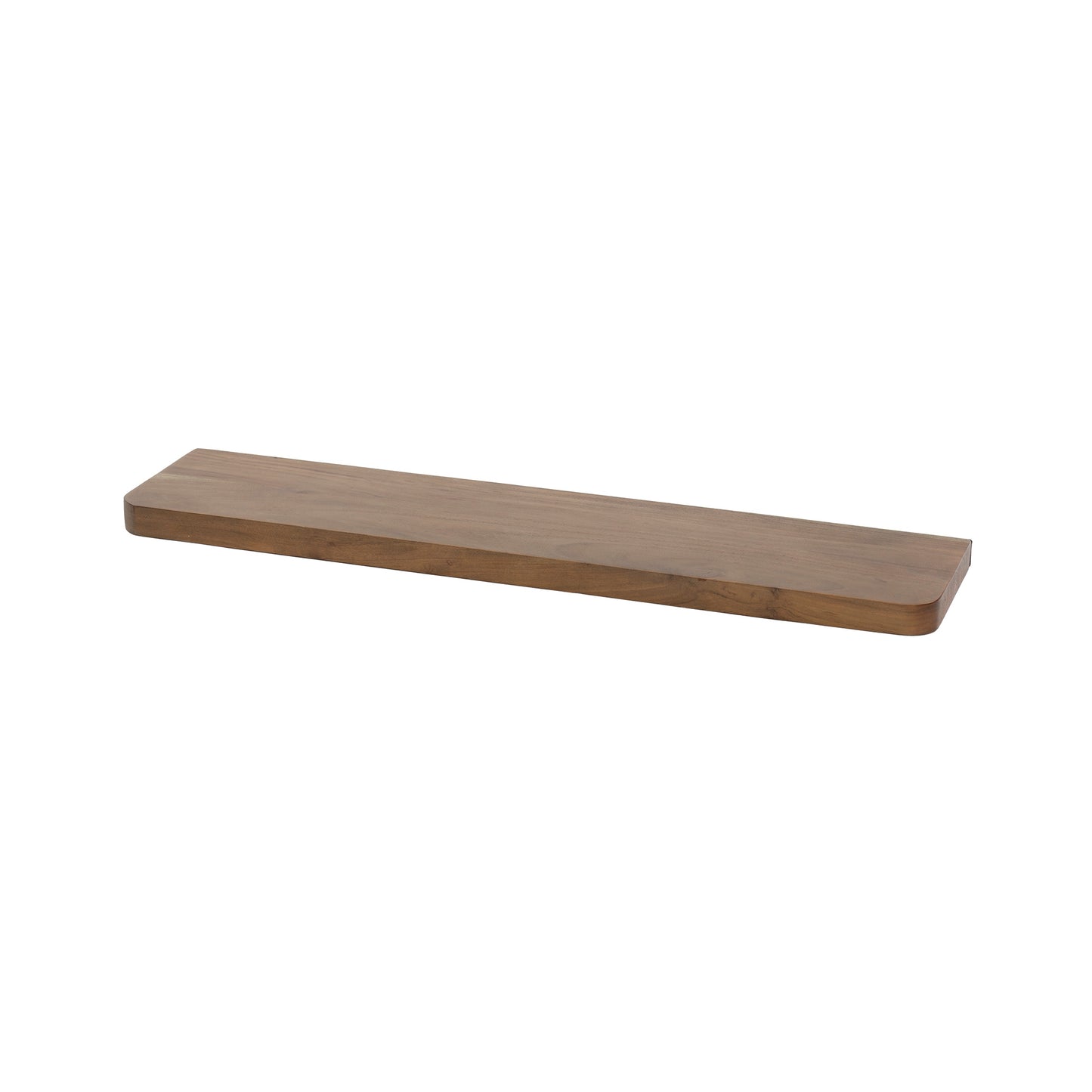 Wandregal – 90×20×4 cm – Massiv Akazie braun | Modell N0156