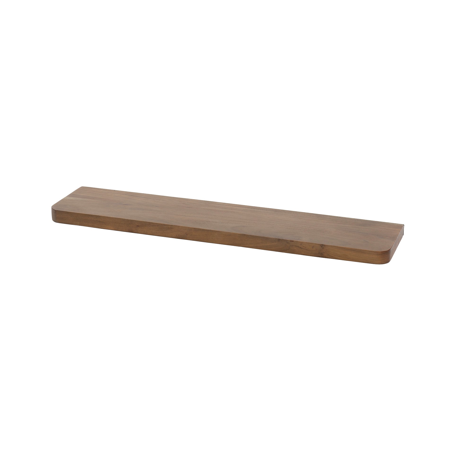 Wandregal – 90×20×4 cm – Massiv Akazie braun | Modell N0156