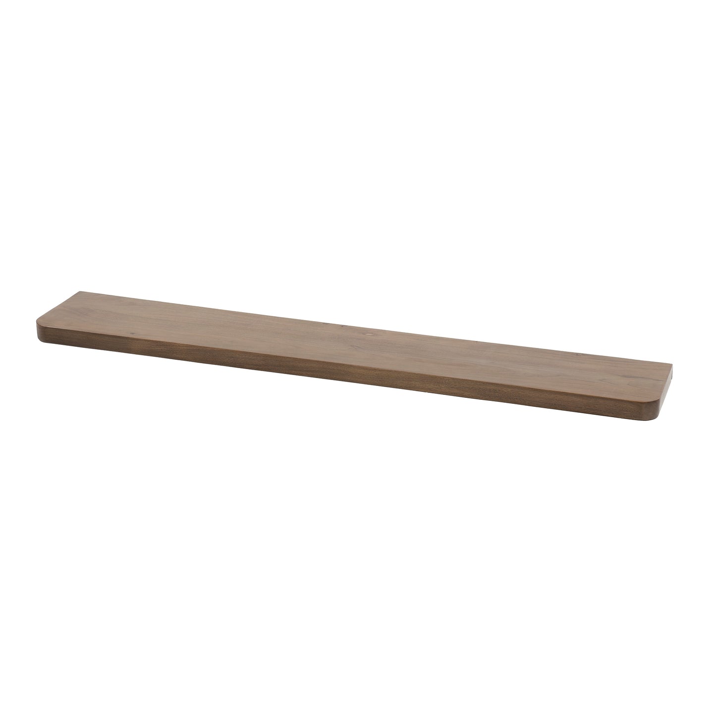 Wandregal – 120×20×4 cm – Massiv Akazie braun | Modell N0157