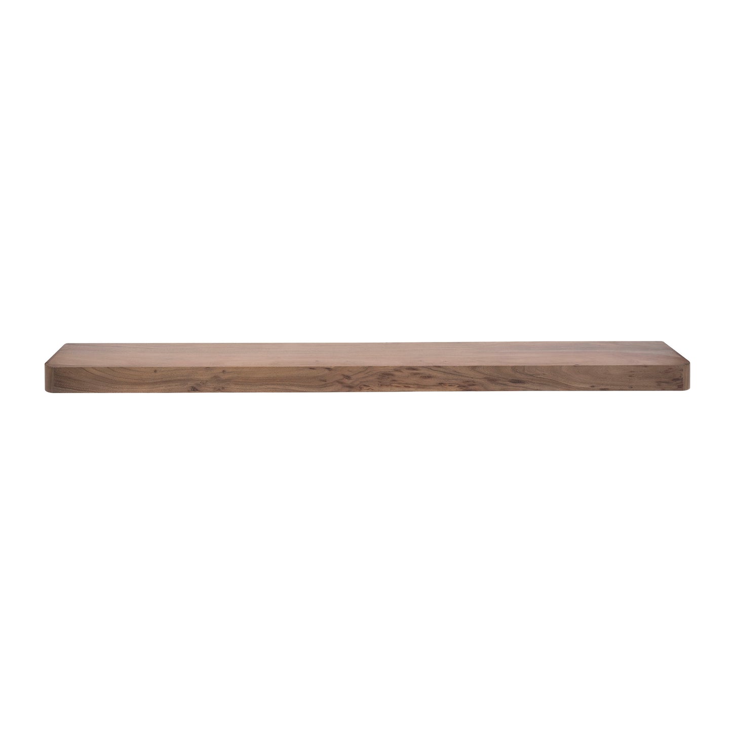 Wandregal – 200×25×8 cm – Massiv Akazie braun | Modell N0161