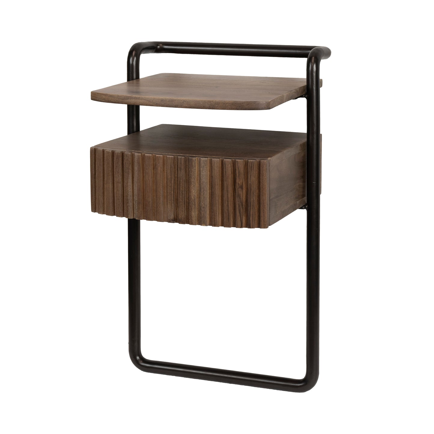 Nachttisch – 40×35×67 cm – Massiv Akazie braun | Modell N0163