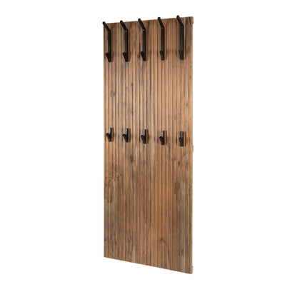 Garderobe – 63×13×160 cm – Massiv Akazie braun | Modell N0171