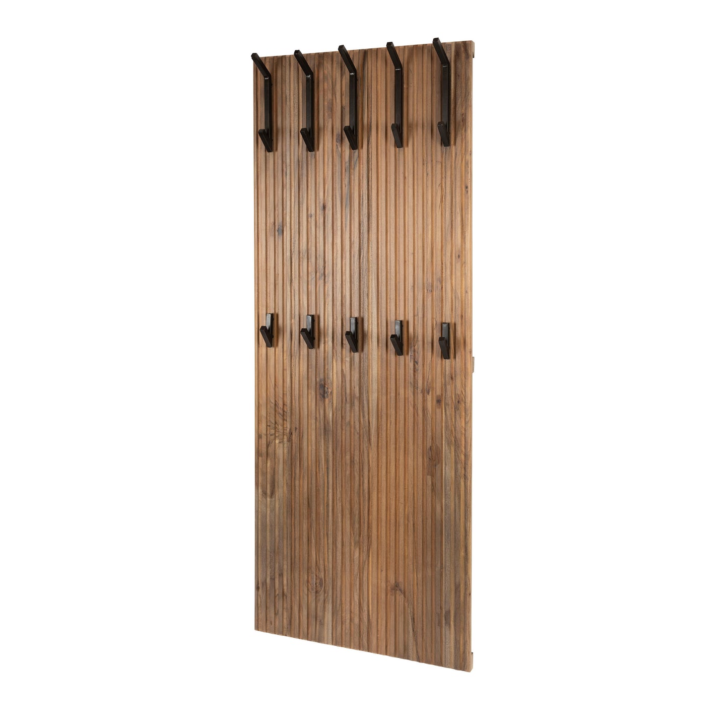 Garderobe – 63×13×160 cm – Massiv Akazie braun | Modell N0171