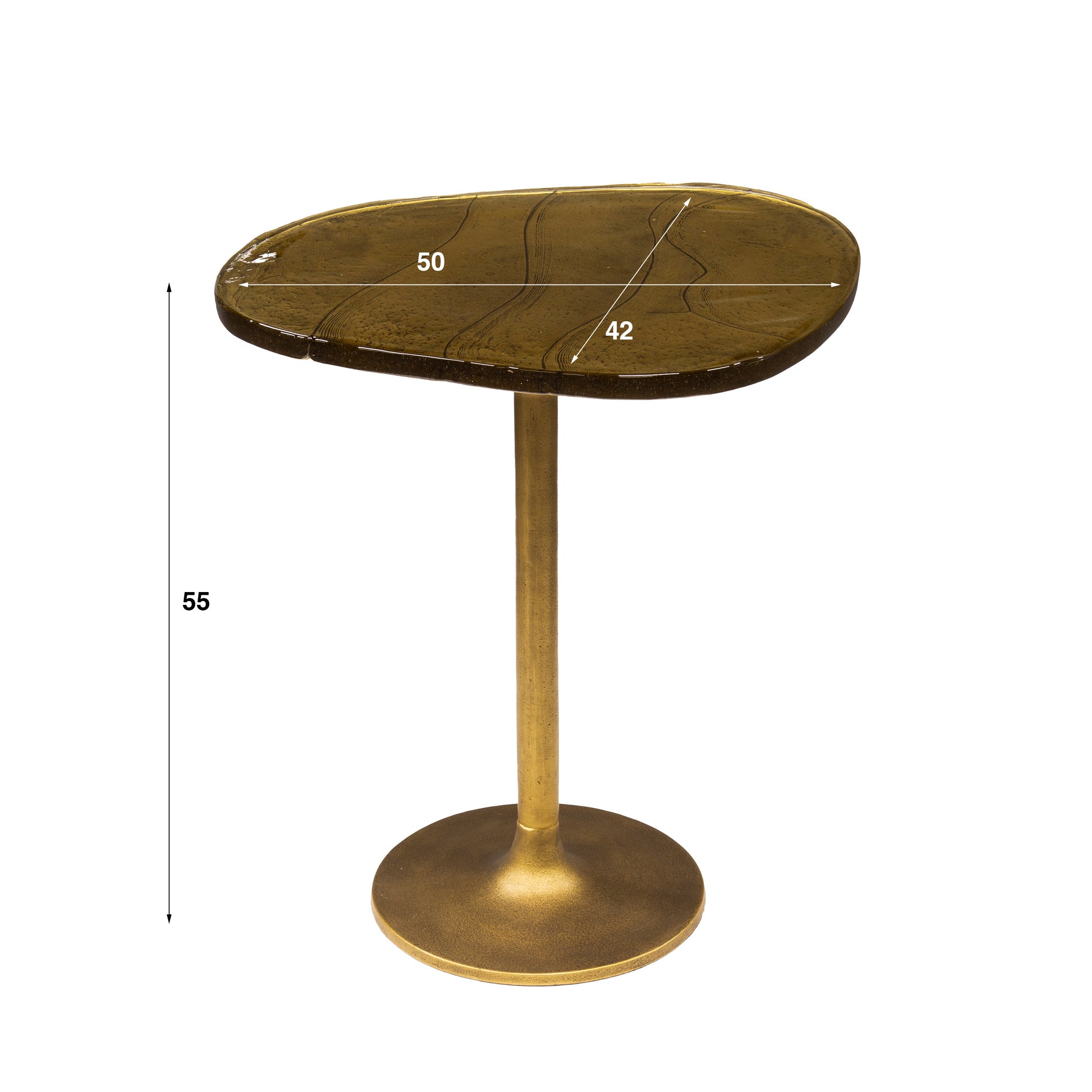 Beistelltisch – 50×42×55 cm – Antikkupfer | Modell N0175