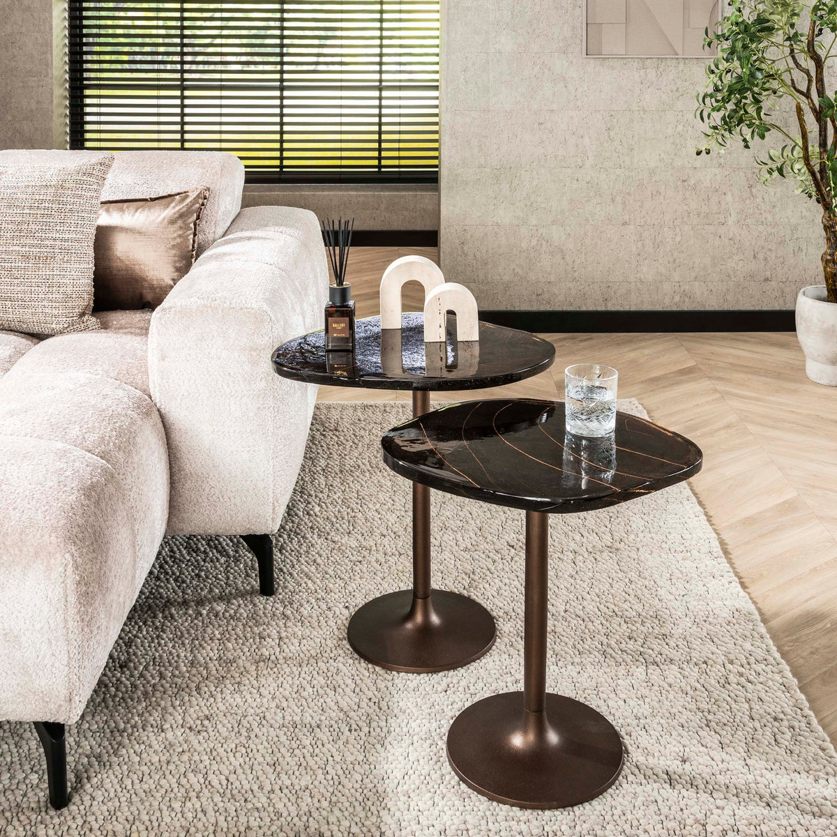 Beistelltisch – 53×42×50 cm – Antikkupfer | Modell N0176