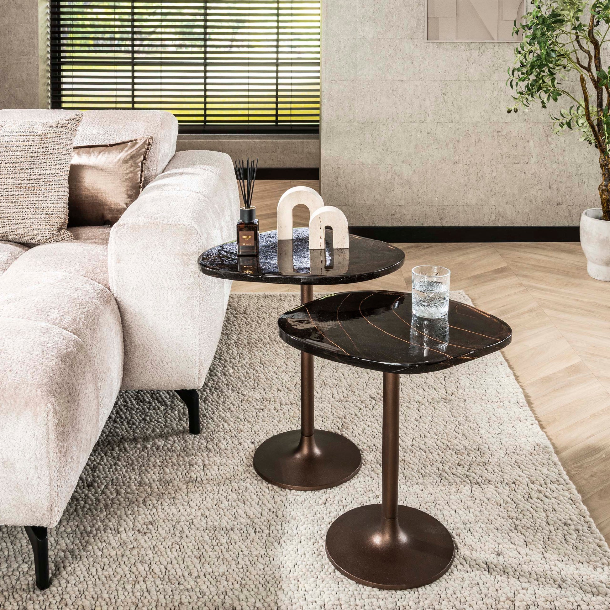 Beistelltisch – 53×42×50 cm – Antikkupfer | Modell N0176