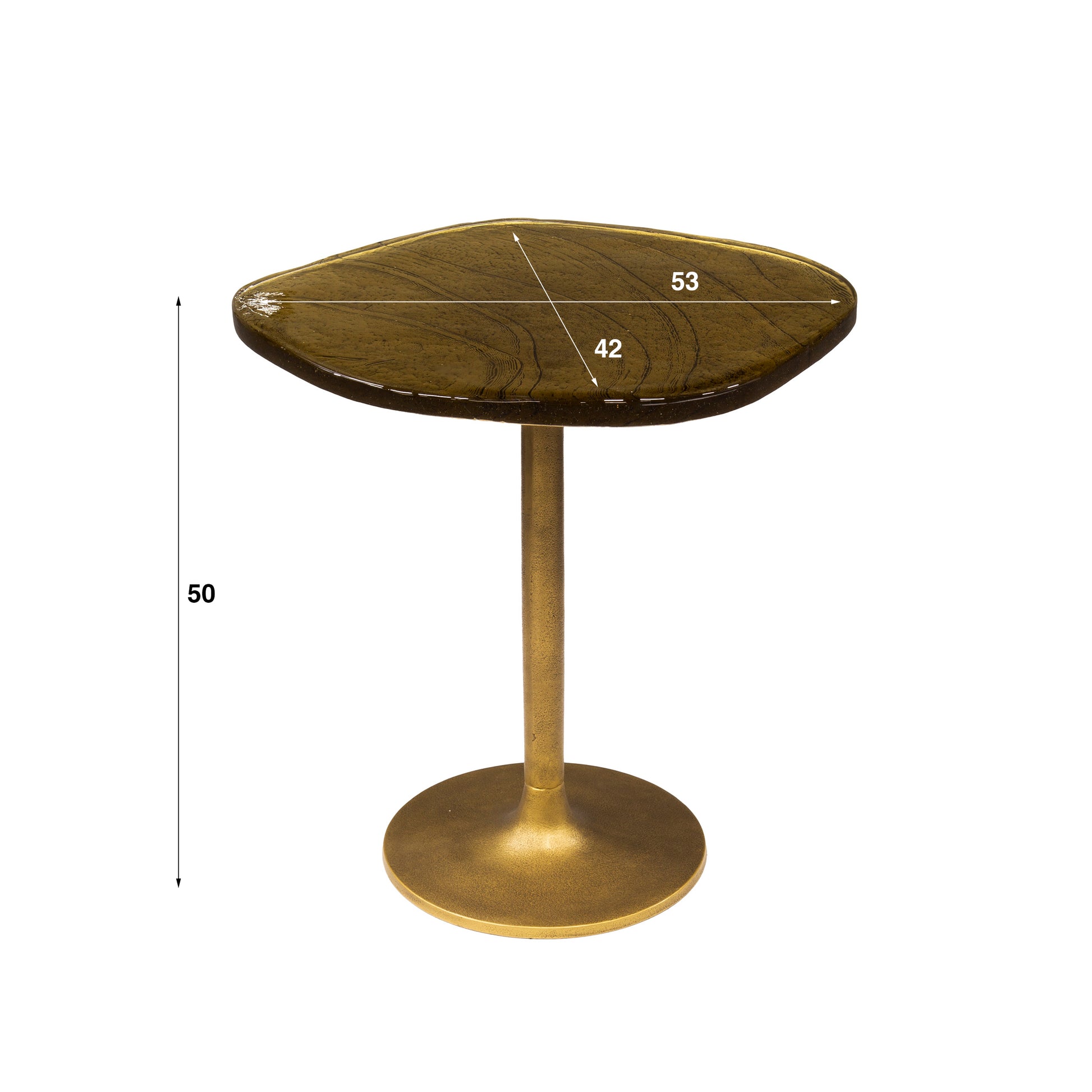 Beistelltisch – 53×42×50 cm – Antikkupfer | Modell N0176