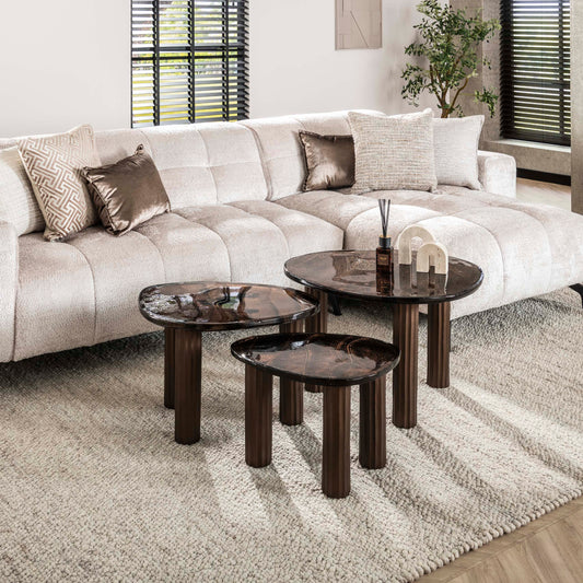 Couchtisch – 51×37×35 cm – Antikkupfer | Modell N0177