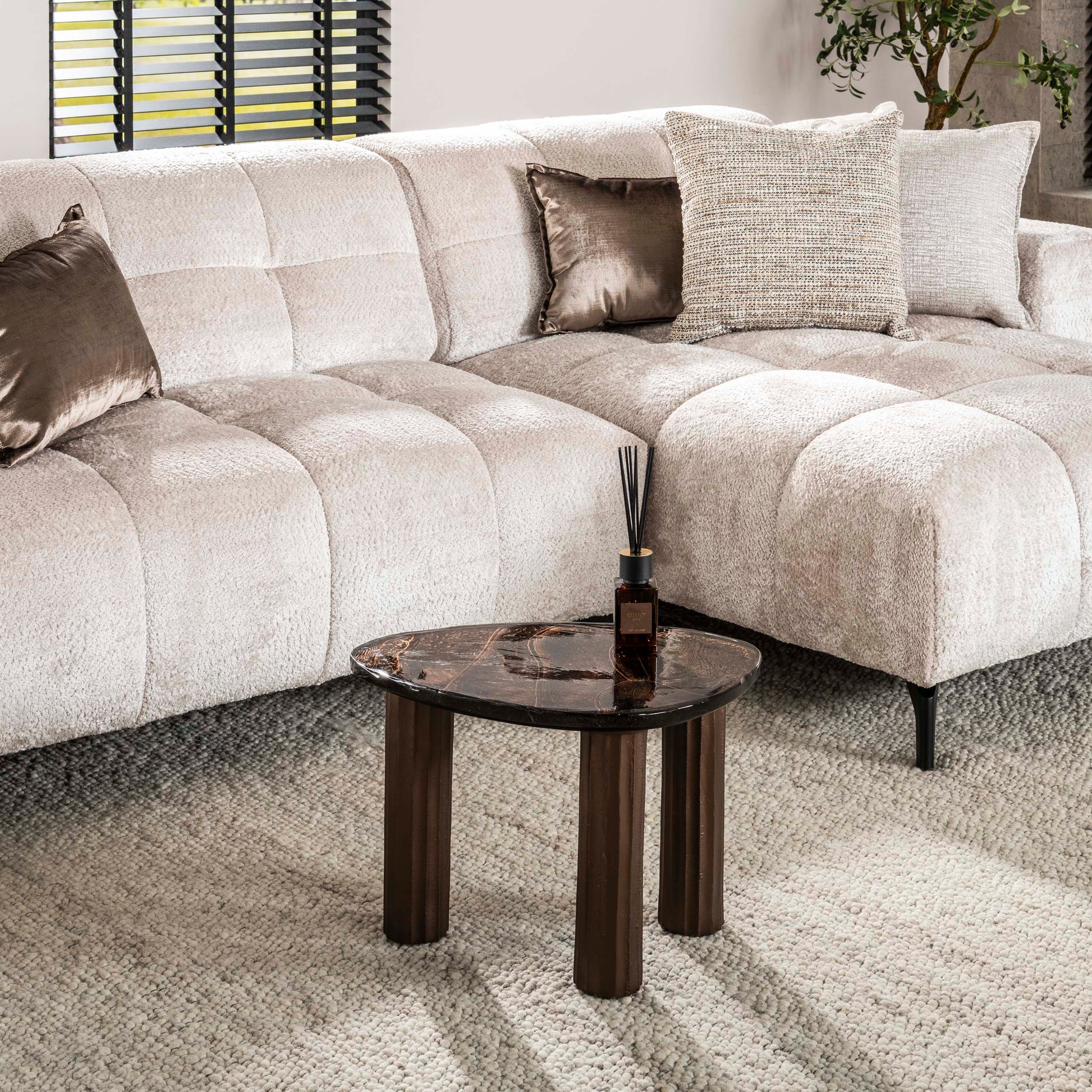 Couchtisch – 51×37×35 cm – Antikkupfer | Modell N0177