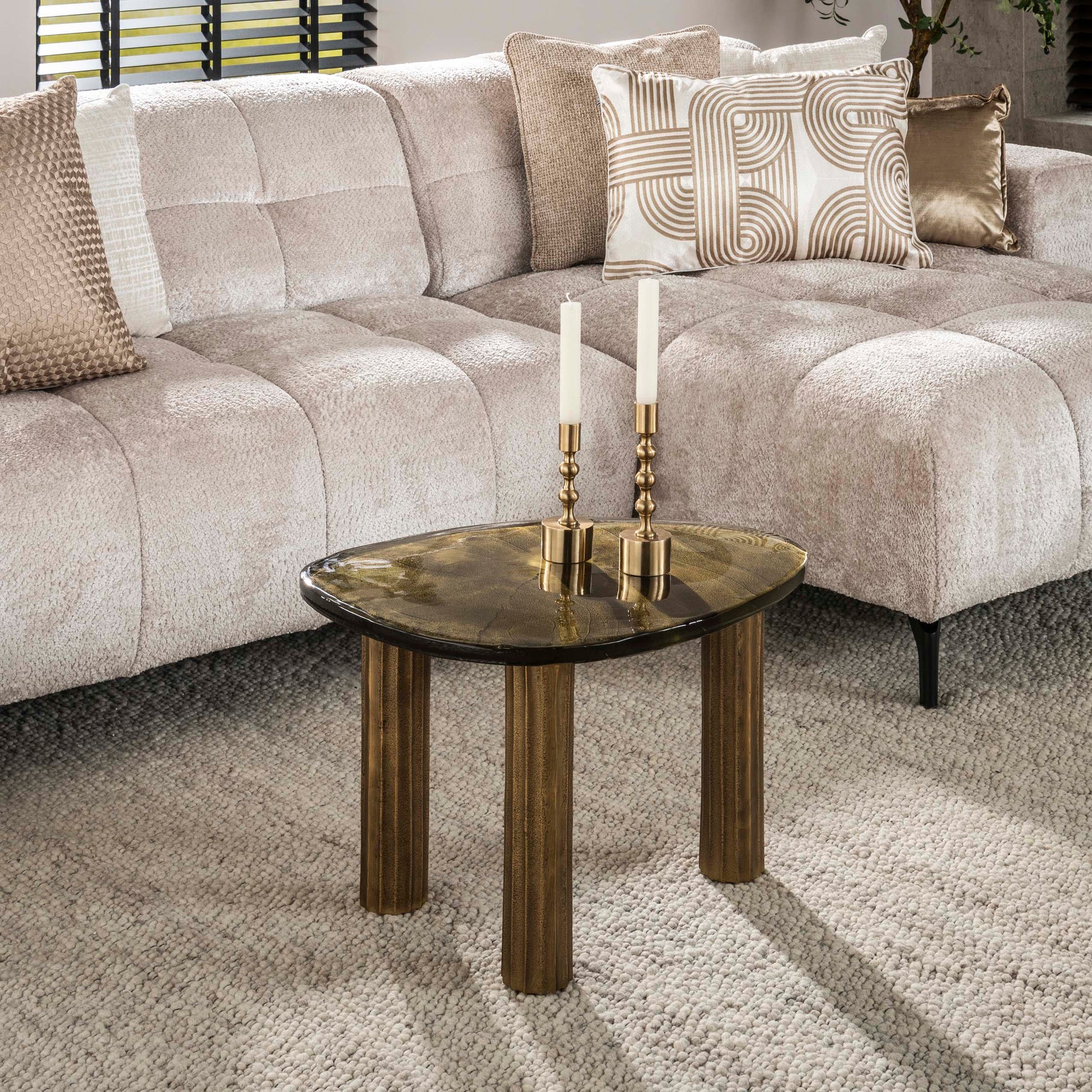 Couchtisch – 62×45×40 cm – Antikkupfer | Modell N0178