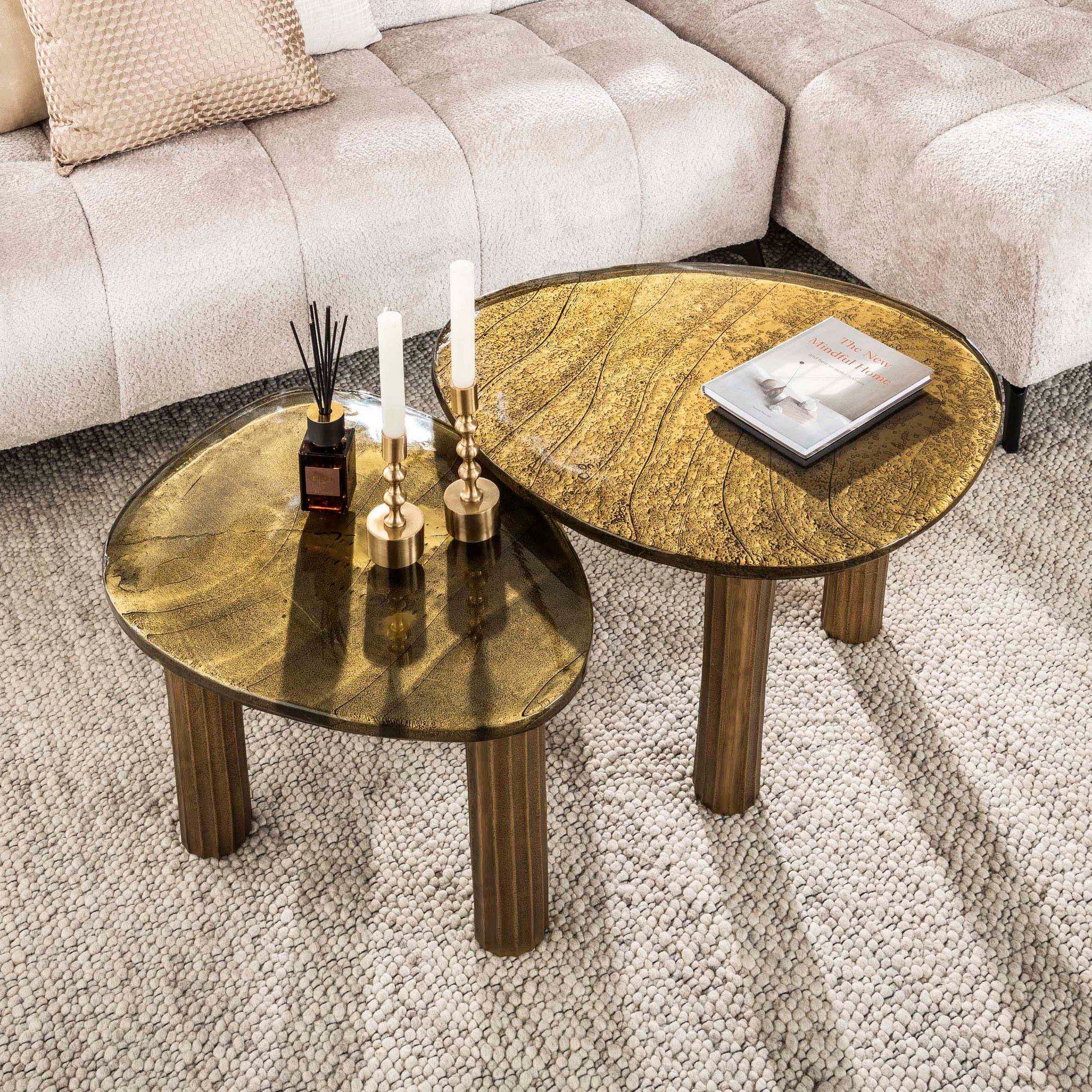 Couchtisch – 70×59×45 cm – Antikkupfer | Modell N0179