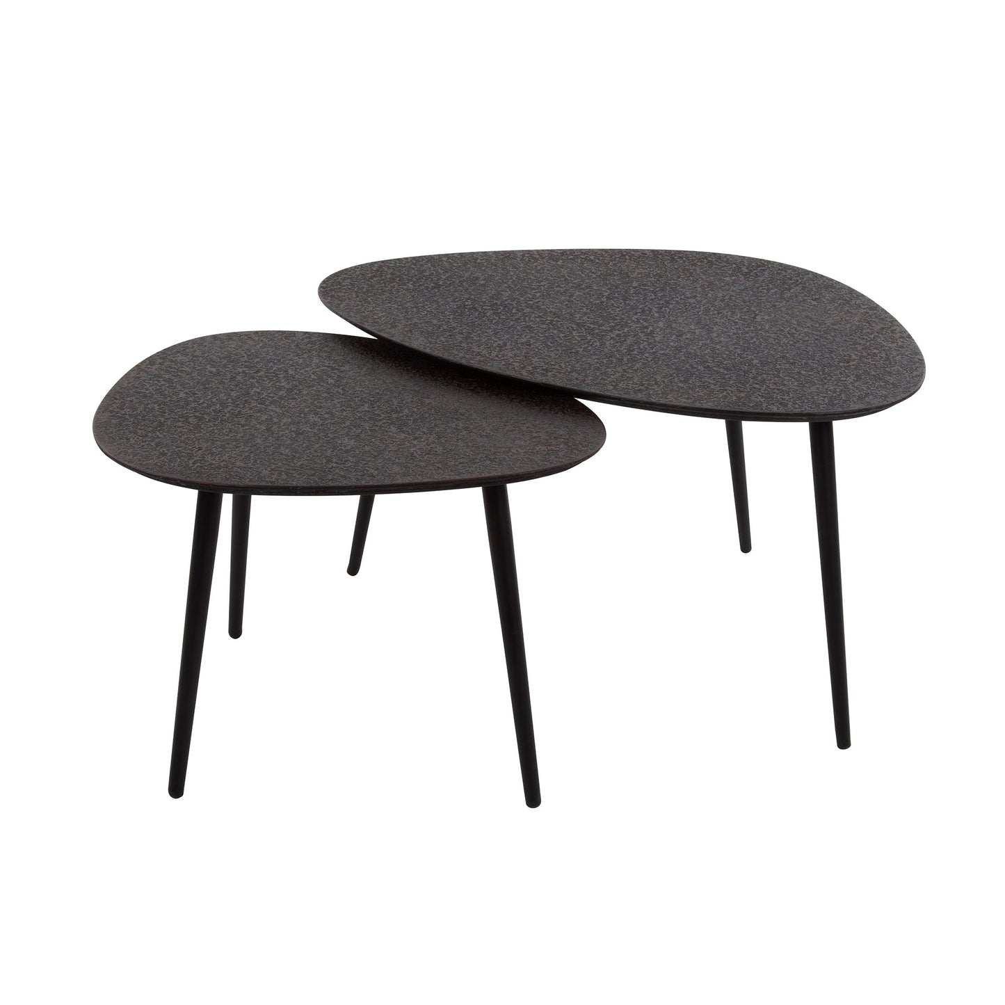 Couchtisch – organisch – 80×59×41 cm – Grau | Modell N0183