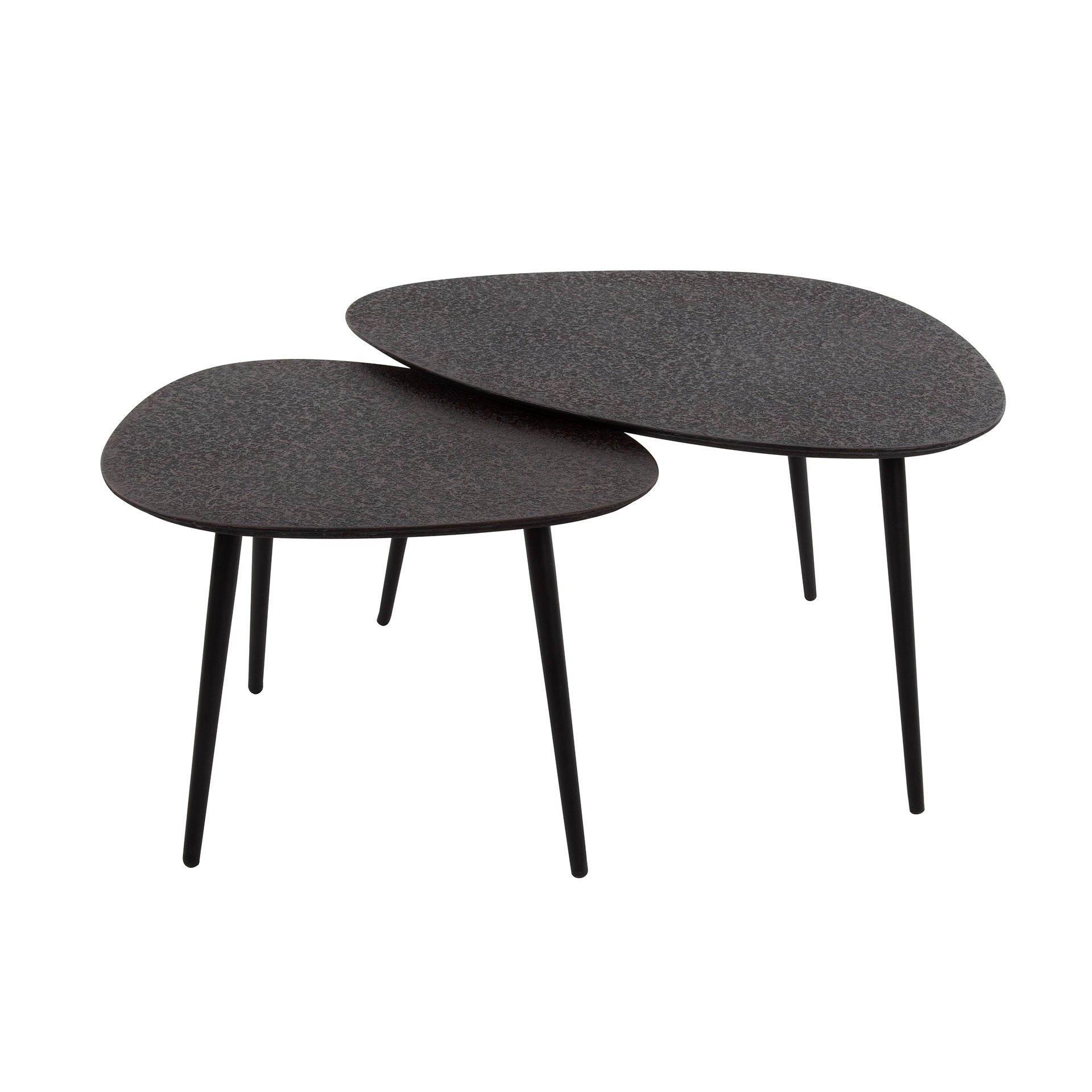 Couchtisch – organisch – 80×59×41 cm – Grau | Modell N0183