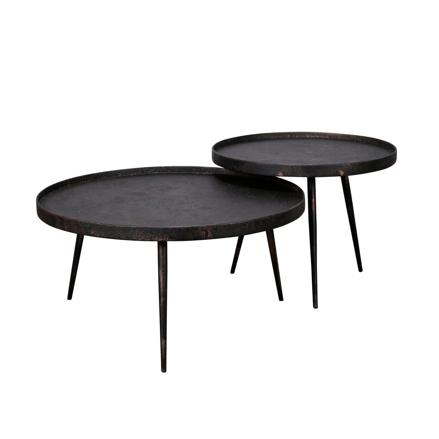 Couchtisch – rund – 76×76×40 cm – Grau | Modell N0186