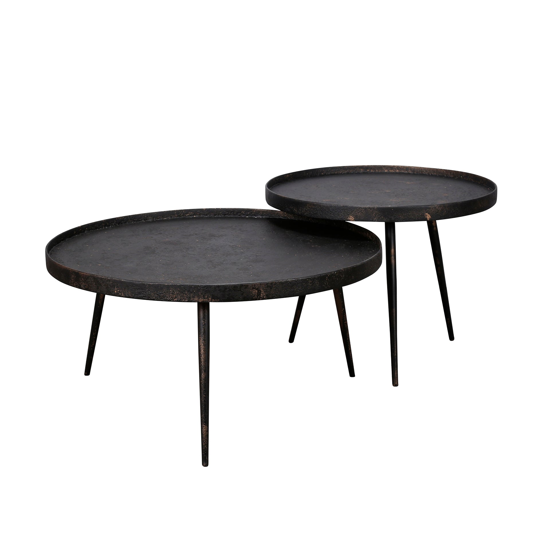 Couchtisch – rund – 76×76×40 cm – Grau | Modell N0186