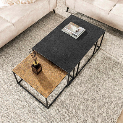 Couchtisch – rechteckig – 90×60×40 cm – Grau | Modell N0189
