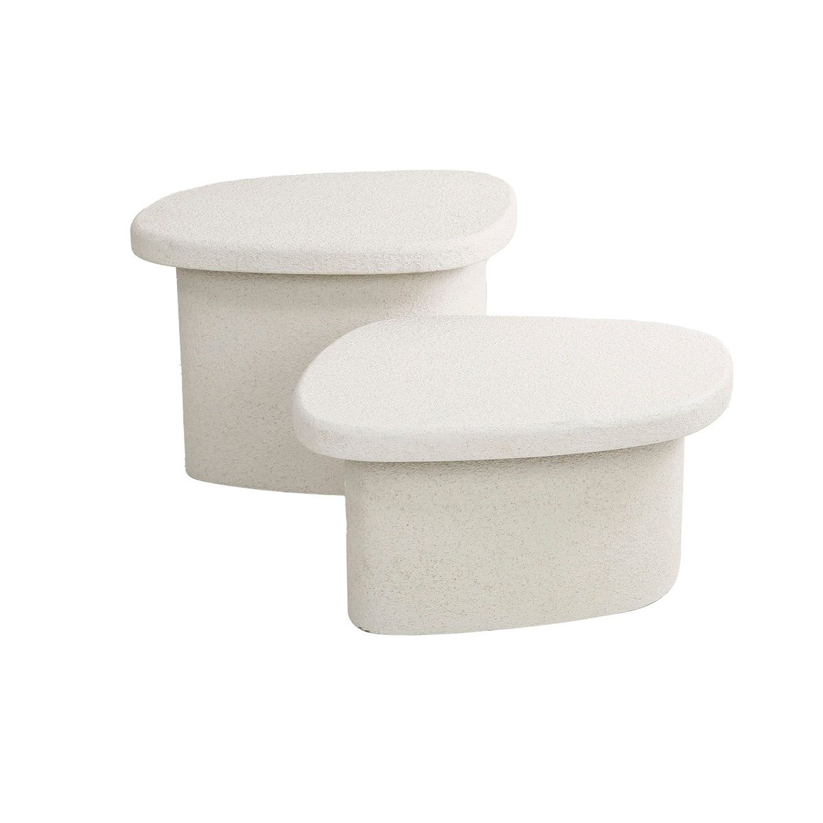 Couchtisch – organisch – 57×44×40 cm – Marmor composite | Modell N0190