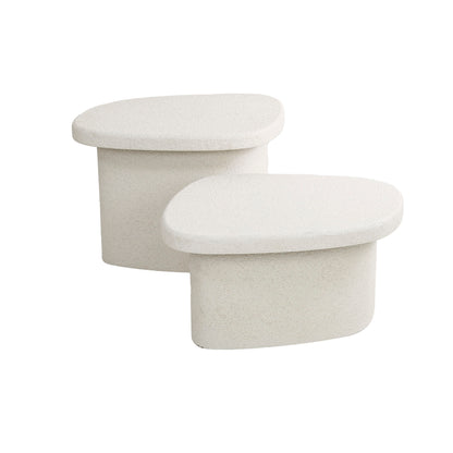 Couchtisch – organisch – 57×44×40 cm – Marmor composite | Modell N0190