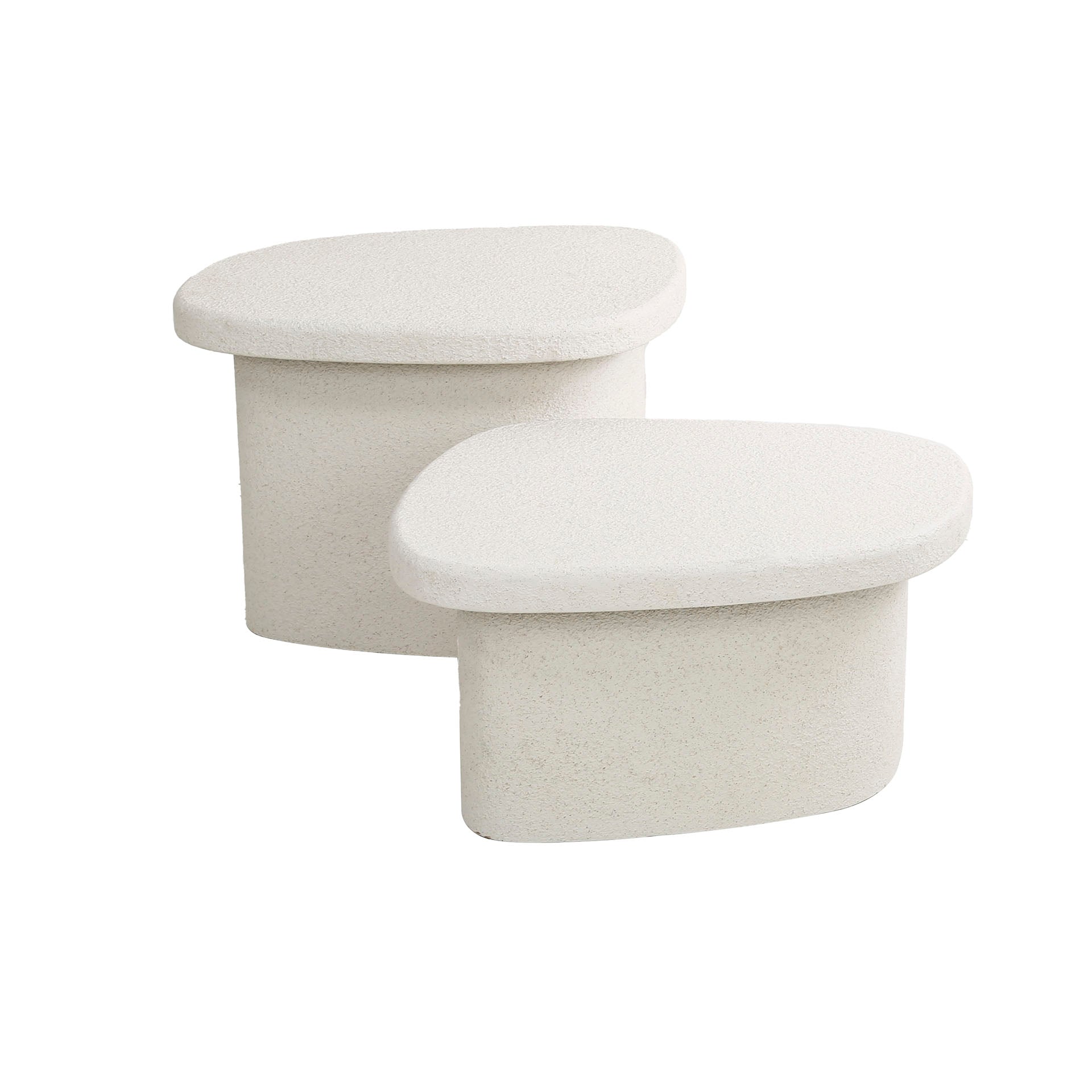 Couchtisch – organisch – 57×44×40 cm – Marmor composite | Modell N0190