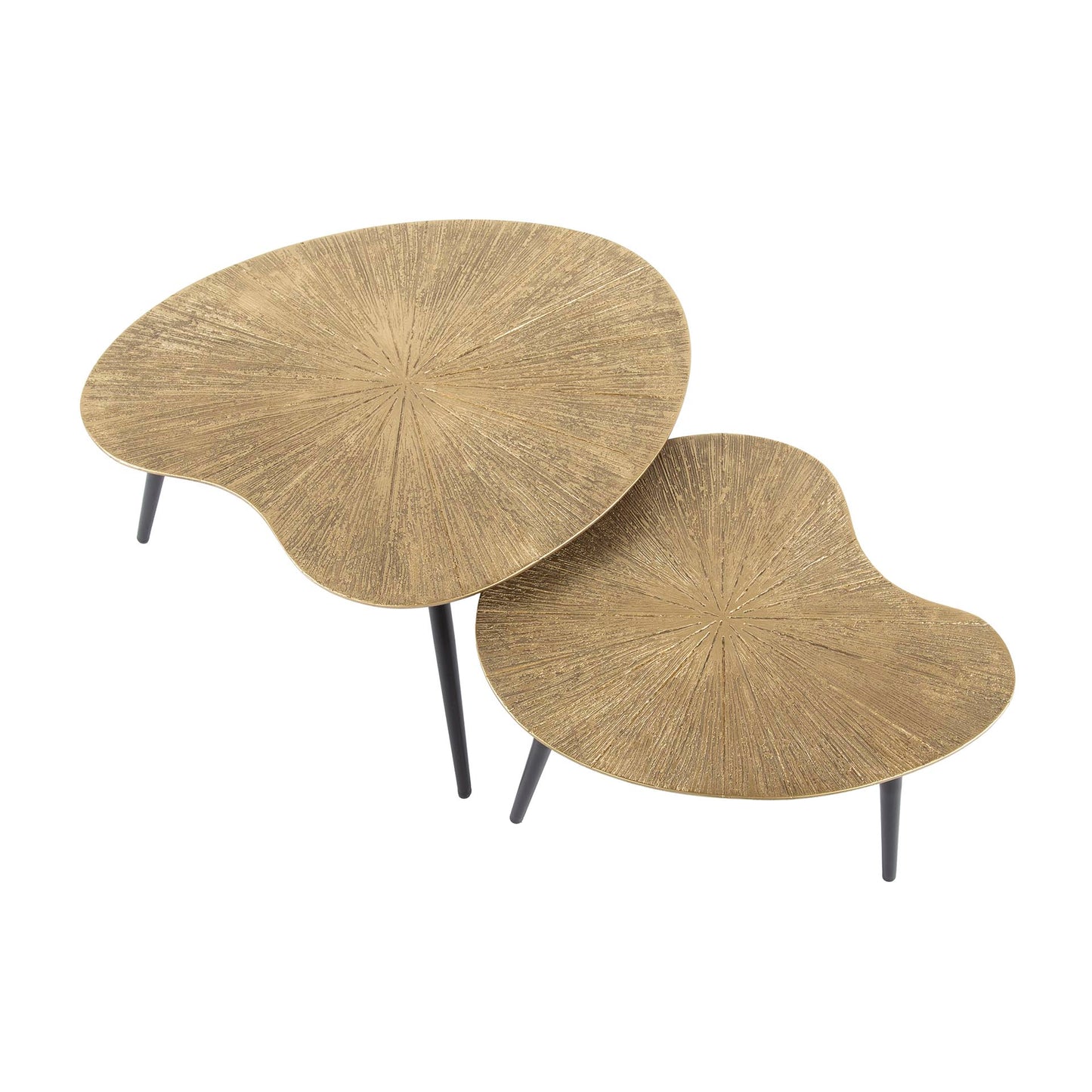 Couchtisch – 71×56×40 cm – Ray Antikgold | Modell N0195
