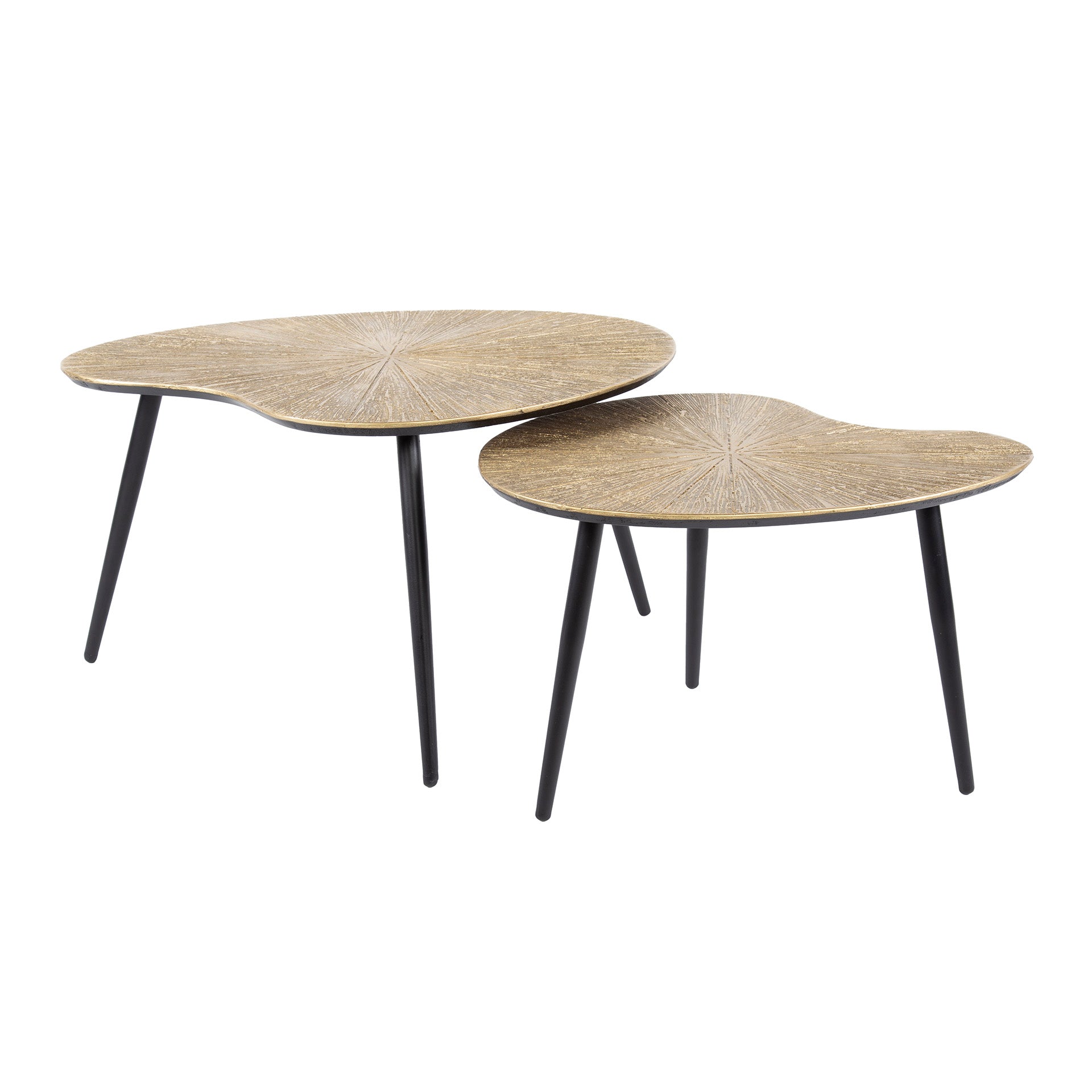 Couchtisch – 71×56×40 cm – Ray Antikgold | Modell N0195
