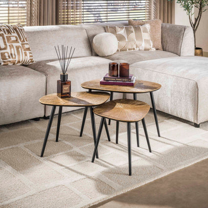 Couchtisch – 62×51×43 cm – Ray Antikgold | Modell N0196