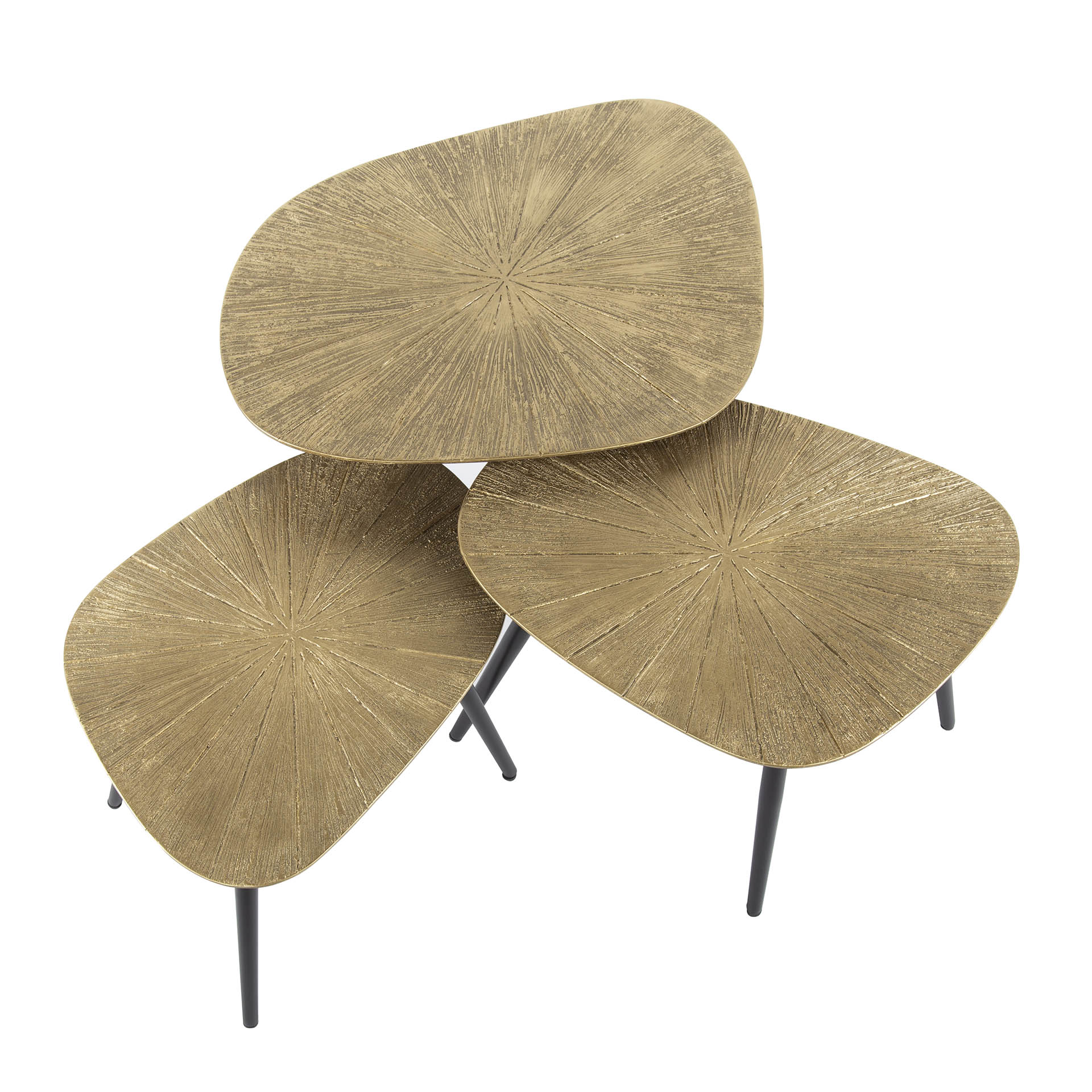 Couchtisch – 62×51×43 cm – Ray Antikgold | Modell N0196