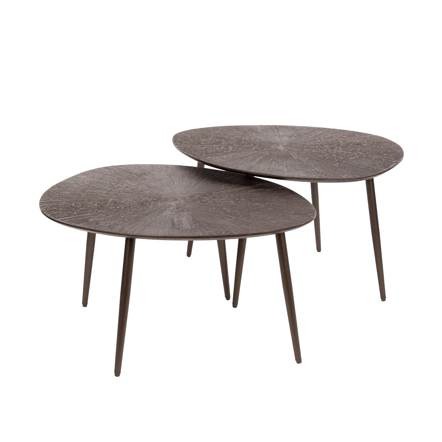 Couchtisch – 76×61×43 cm – Dunkelbraunes Bronze | Modell N0197