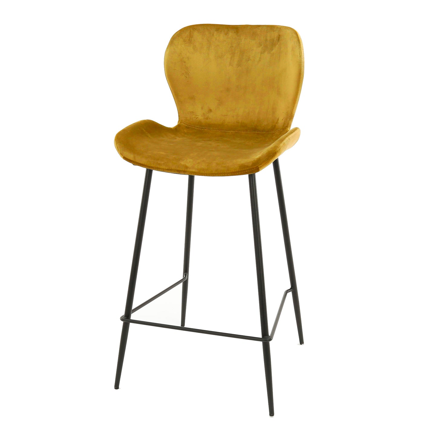 Barstuhl – 4-er pack – 47×51×99 cm – Velours Gold | Modell N0203