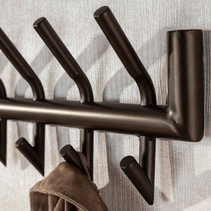 Garderobe – 6 haken – 59×10×18,5 cm – Drift brown | Modell N0204