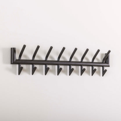 Garderobe – 8 haken – 78×10×19 cm – Matt dunkelgrau | Modell N0205