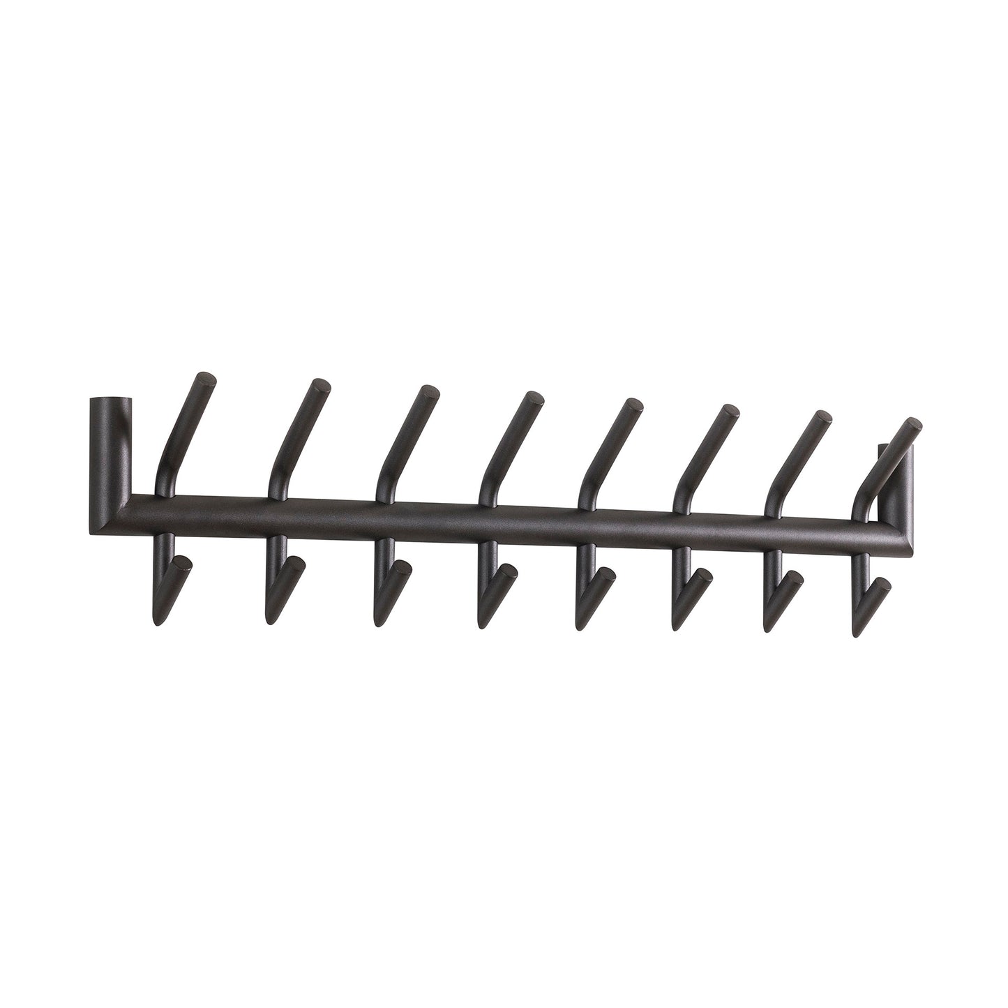 Garderobe – 8 haken – 78×10×19 cm – Matt dunkelgrau | Modell N0205