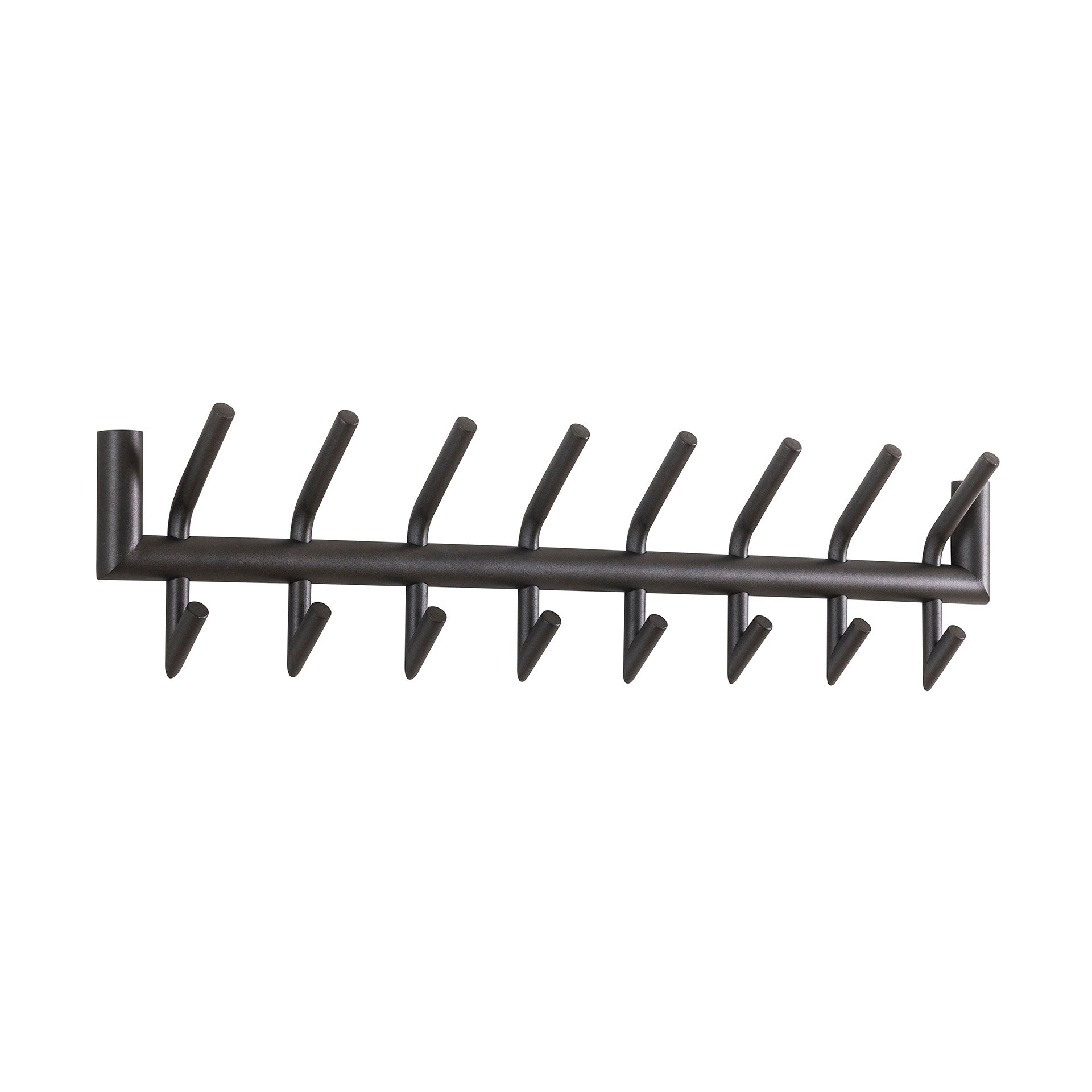 Garderobe – 8 haken – 78×10×19 cm – Matt dunkelgrau | Modell N0205