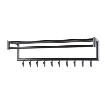 Garderobe – hutablage – 100×27×30 cm – Matt dunkelgrau | Modell N0206