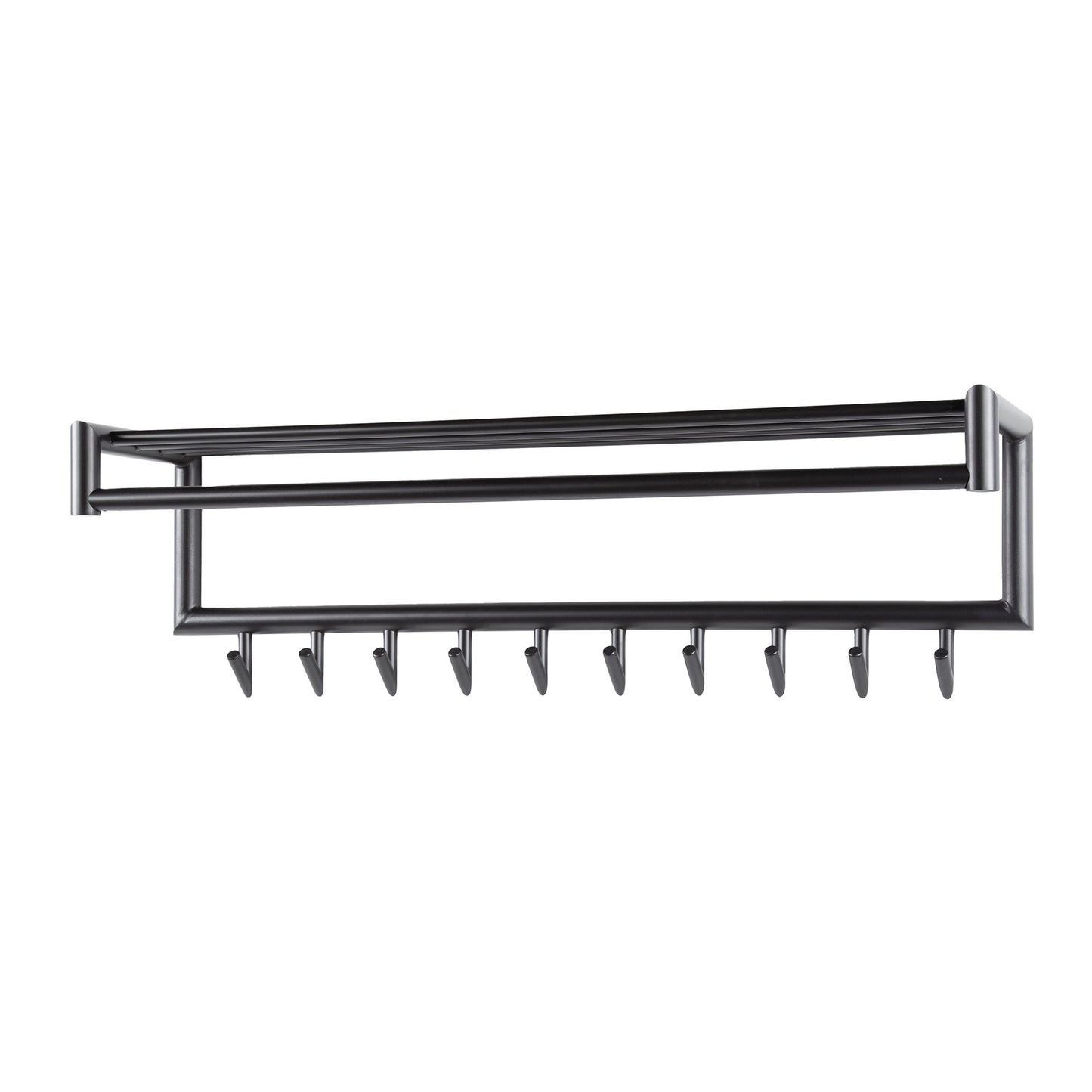 Garderobe – hutablage – 100×27×30 cm – Matt dunkelgrau | Modell N0206