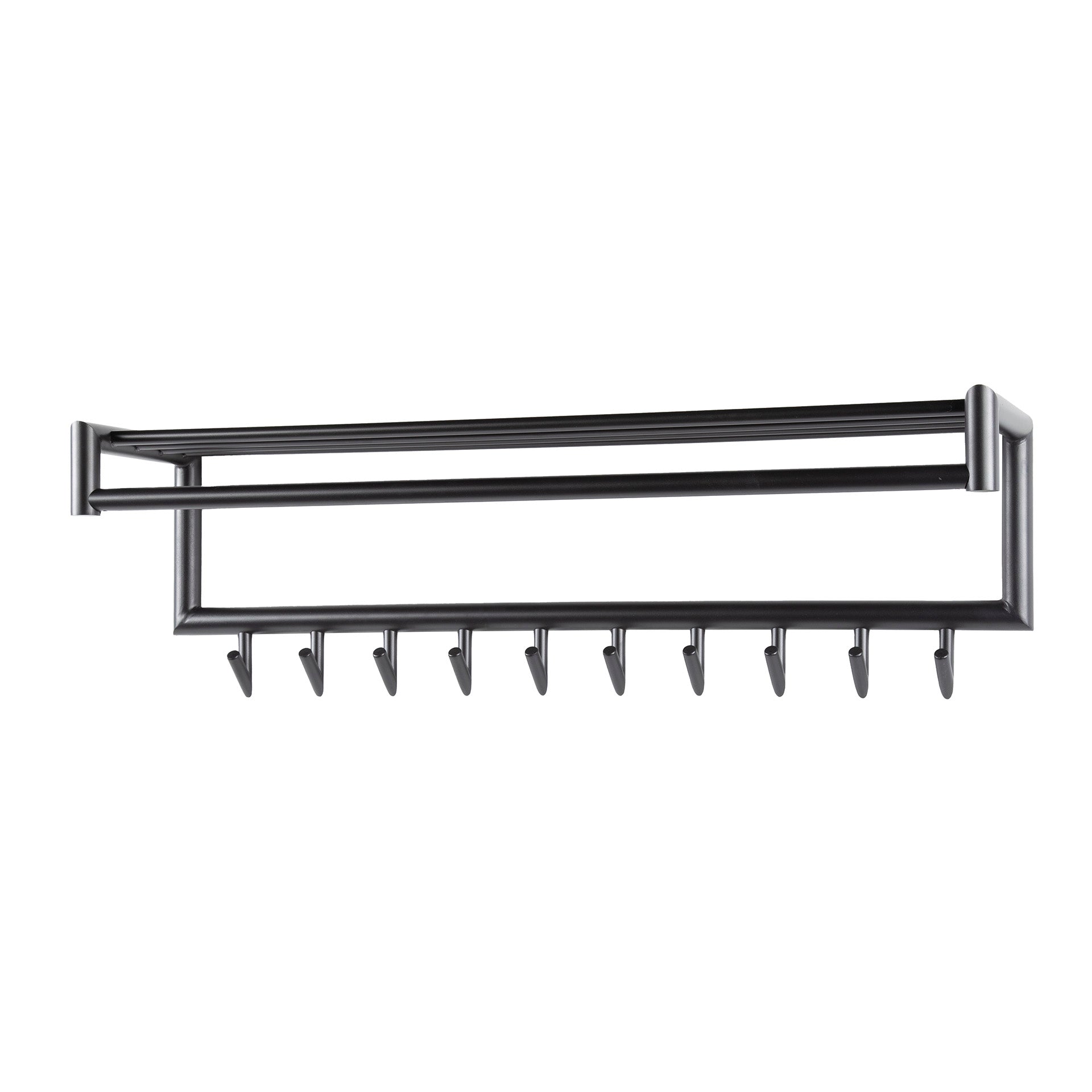 Garderobe – hutablage – 100×27×30 cm – Matt dunkelgrau | Modell N0206